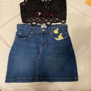 jean skirt